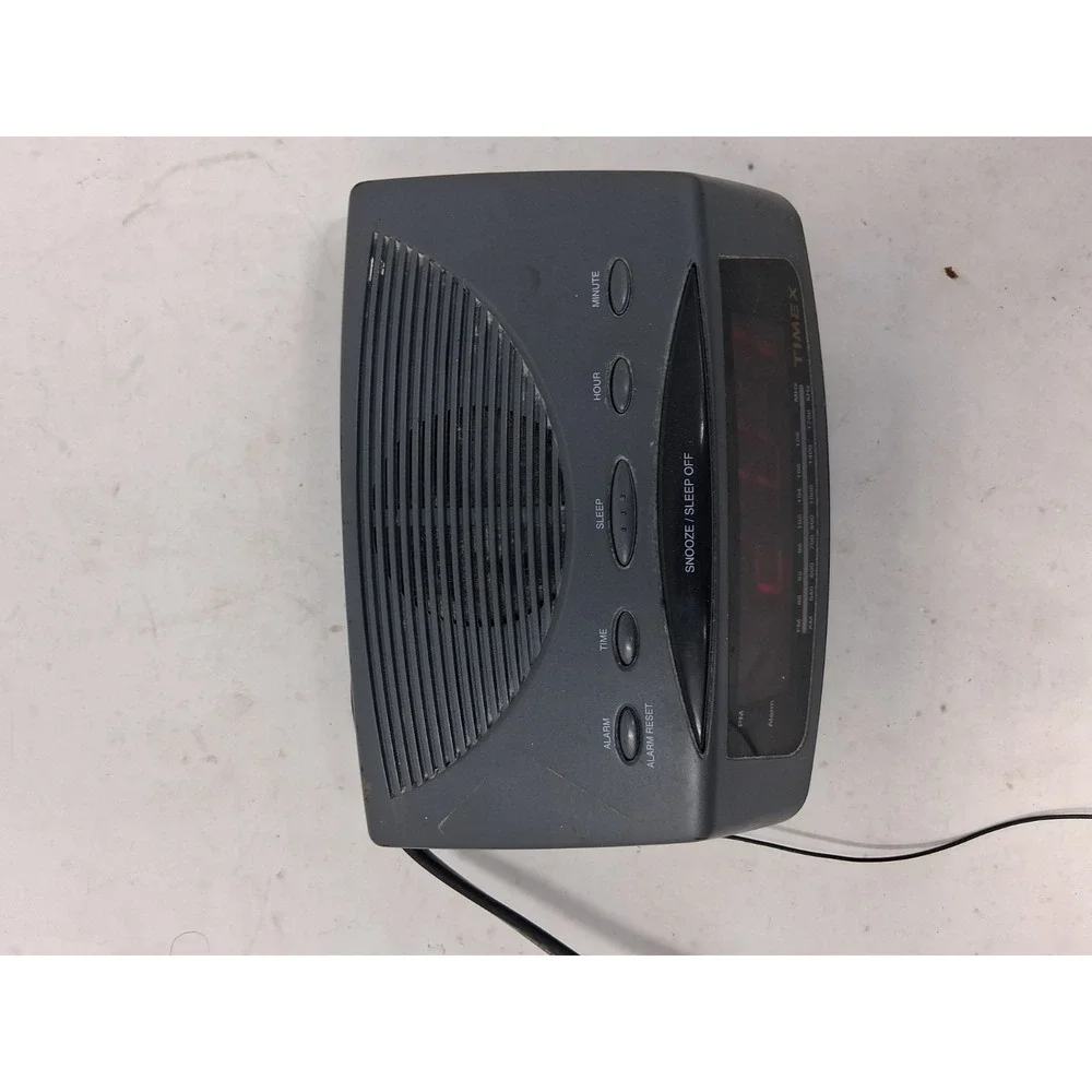 Vintage Timex T229B AM/FM Alarm Clock Radio Tested Works. N